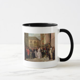 Tasse Isabella II de l'Espagne et de son mari