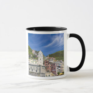 Tasse Italie, Cinque Terre, Vernazza, port et église