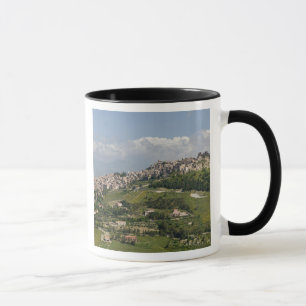 Tasse Italie, Sicile, Enna, Calascibetta, Vue matinale