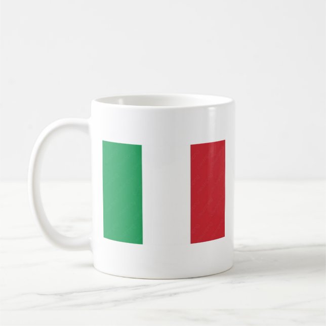 Tasse italienne avec drapeau  (Gauche)