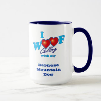 Tasse J'aboie le chien de montagne de Bernese