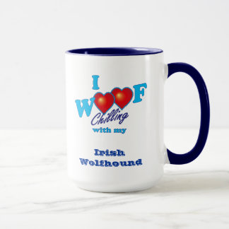 Tasse J'aboie le chien-loup irlandais