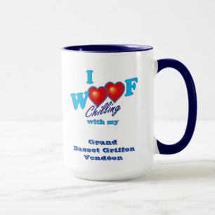 Tasse J'aboie le griffon grand Vendeen de basset