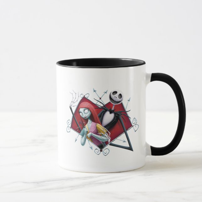 Tasse Jack et Sally au coeur (Droite)