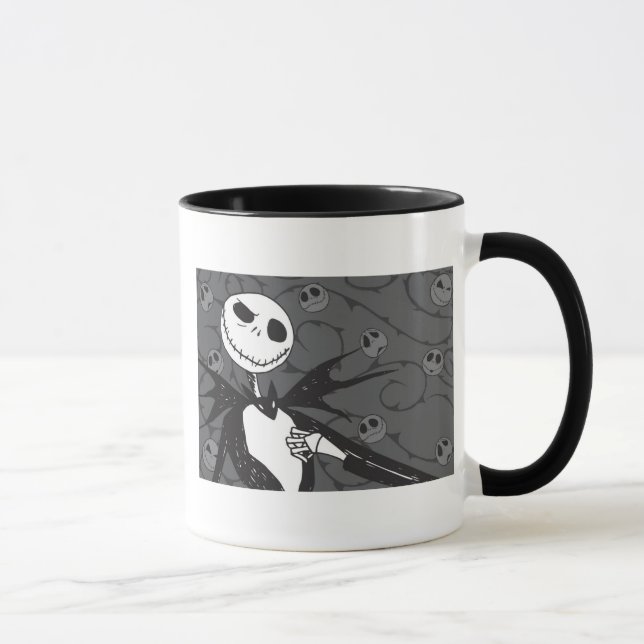 Tasse Jack Skellington | Arrière - plan de Skellington (Droite)