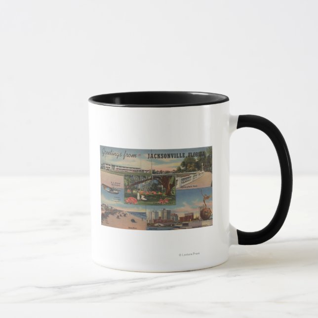 Tasse Jacksonville, Floride - Salutations De (Droite)