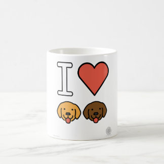 Tasse "J'adore les chiens (emojis)"