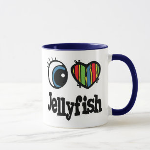 Tasse J'adore (♥) les méduses