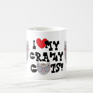 Tasse J'adore Mes Chats Fous !