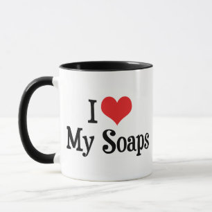 Tasse J'adore mes soaps cœur - Amoureux des feuilletons