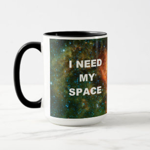Tasse J'ai besoin de mon espace - orange