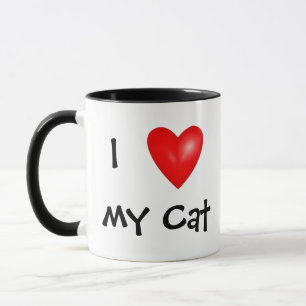 Tasse J'ai coeur mon chat