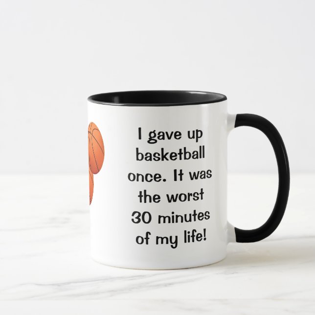 Tasse J'Ai Donné Le Basket Une Fois (Droite)