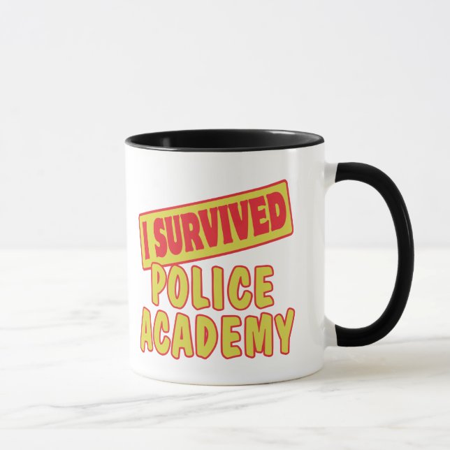 TASSE J'AI SURVÉCU À L'ACADÉMIE POLICIÈRE (Droite)