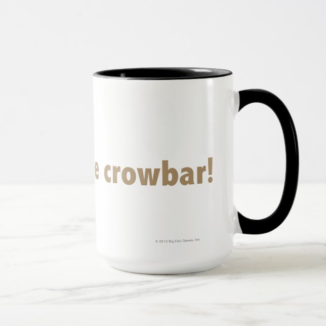 Tasse J'ai trouvé le pied-de-biche ! Or (Droite)