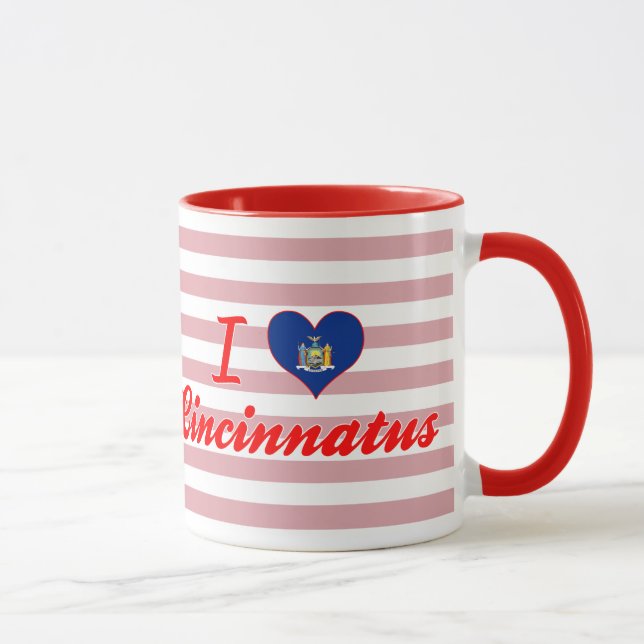 Tasse J'aime Cincinnatus, New York (Droite)