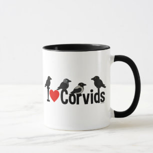 Tasse J'aime Corvids