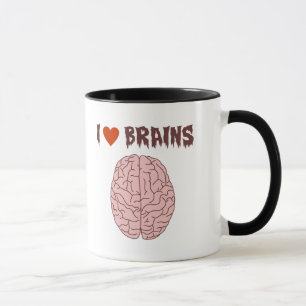 Tasse J'aime des cerveaux