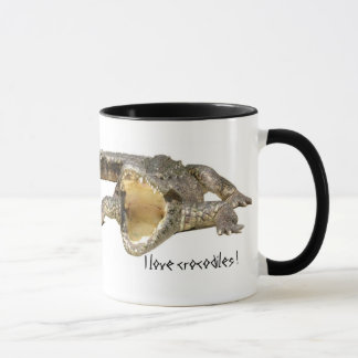 Tasse J'aime des crocodiles !