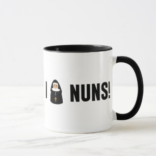 Tasse J'aime des nonnes