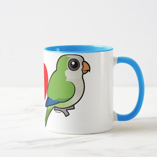 Tasse J'aime des perruches de moine (Droite)