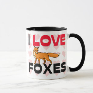 Tasse J'aime des renards
