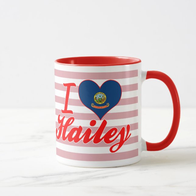 Tasse J'aime Hailey, Idaho (Droite)