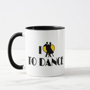 Tasse J'aime Heart To Dance - Tango Valse Amoureux de Ba