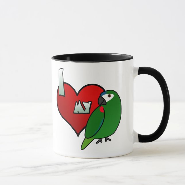 Tasse J'aime l'ara de mon Hahn (Droite)