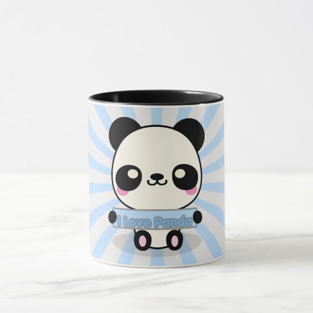 Tasse J'aime le panda (Centre)