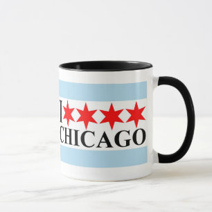 Tasse J'aime le style de Chicago - de drapeau de Chicago