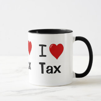 Tasse J'aime le triple d'impôts de coeur des impôts I