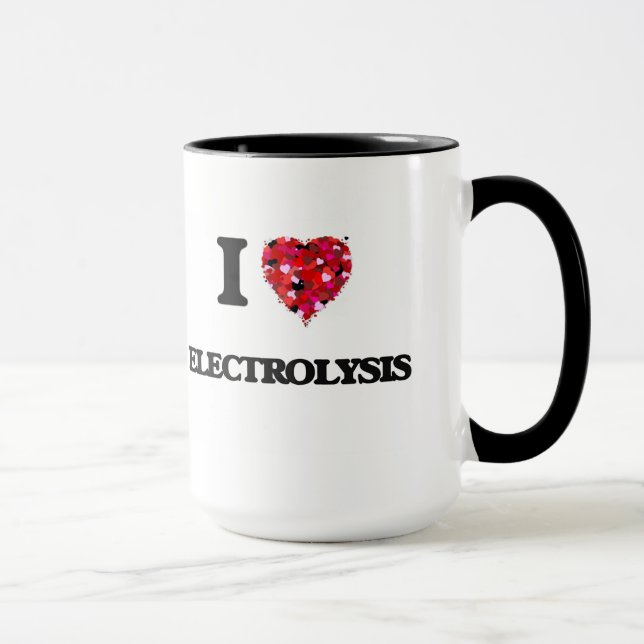 Tasse J'aime l'ÉLECTROLYSE (Droite)