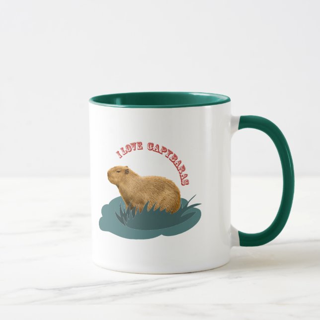 Tasse J'aime les capybaras (Droite)