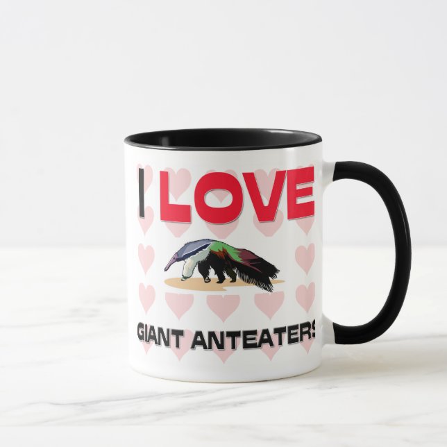 Tasse J'aime les fourmiliers géants (Droite)