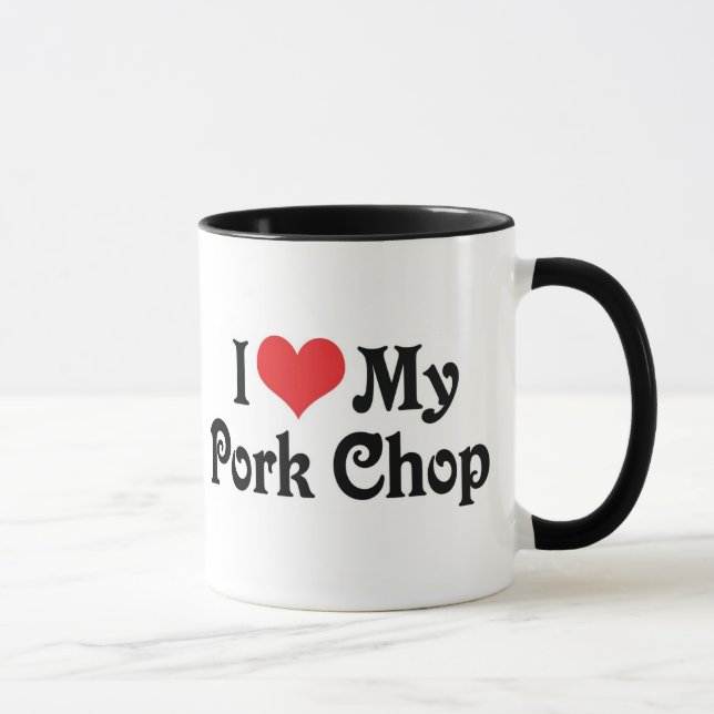 Tasse J'Aime Ma Bouchée De Porc (Droite)