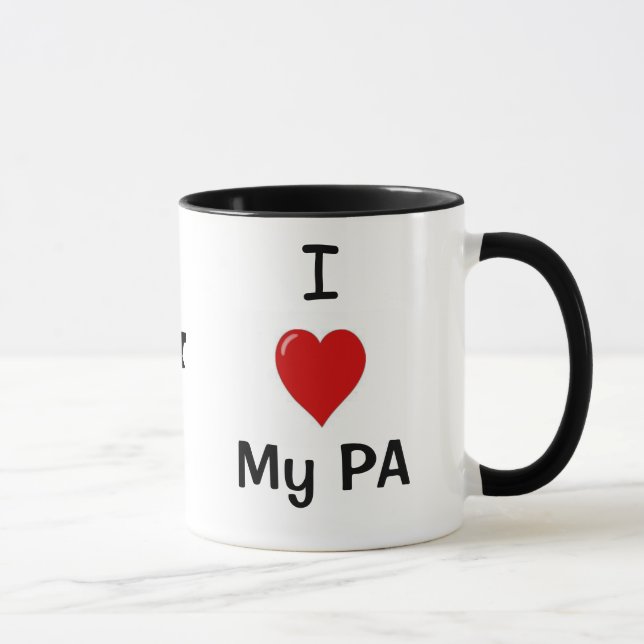Tasse J'aime ma PA et ma PA m'aime ! (Droite)
