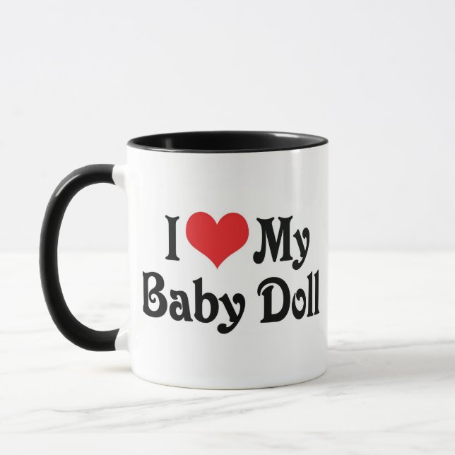 Tasse J'aime ma poupée bébé (Gauche)