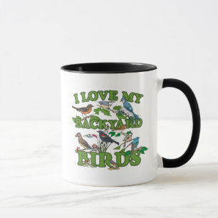 Tasse J'aime mes oiseaux Jardins