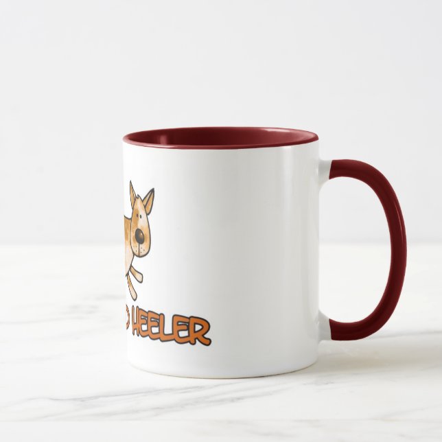 Tasse j'aime mon heeler rouge (Droite)