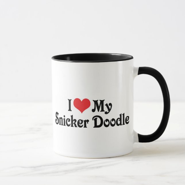 Tasse J'Aime Mon Snicker Doodle (Droite)
