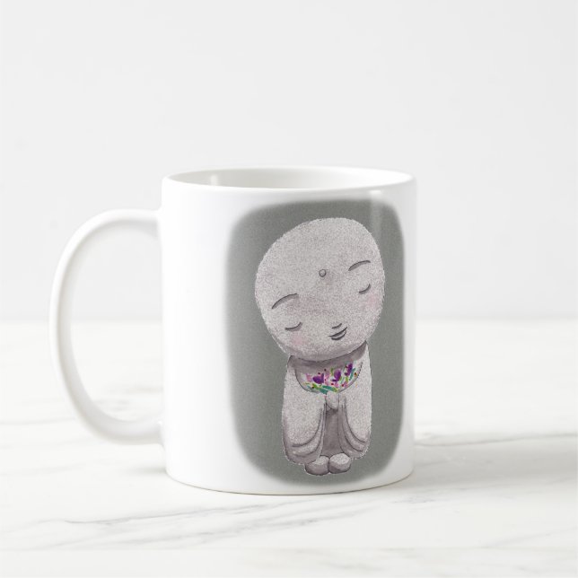 Tasse japonaise de chant religieux de Bouddha de (Gauche)