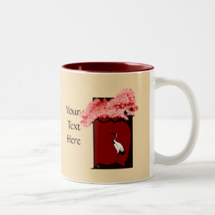 Tasse japonaise de grue