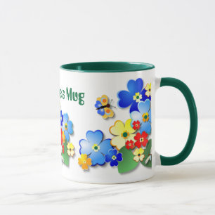 Tasse Jardin aux fleurs ~ Musique à doigt