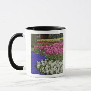 Tasse Jardin de muscaris, de jacinthes et de tulipes,