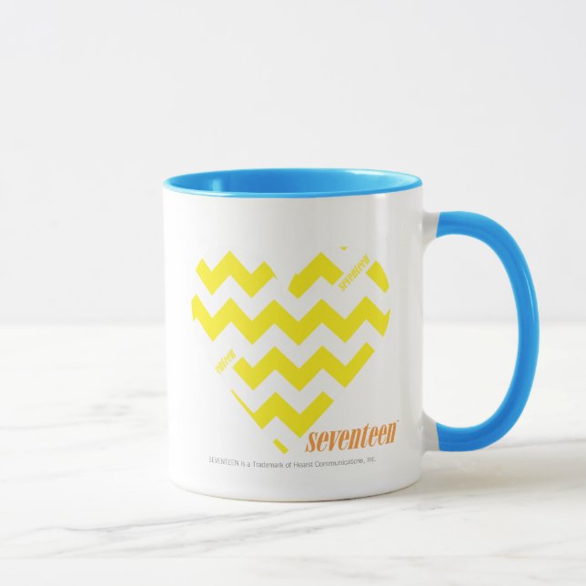 Tasse Jaune 4 de zigzag (Droite)