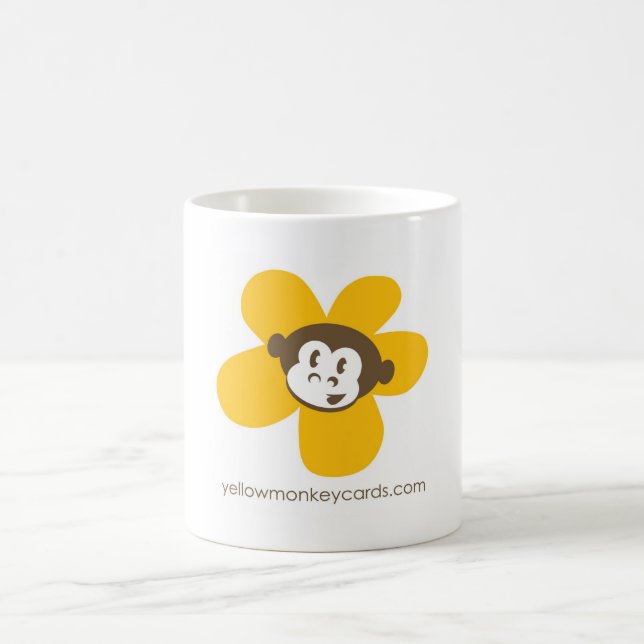 Tasse jaune de fleur de singe (Centre)