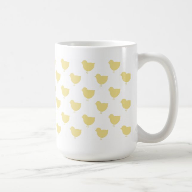 Tasse jaune de Pâques de poussins (Droite)