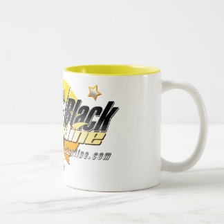 Tasse jaune en ligne noire 01 de Claudia