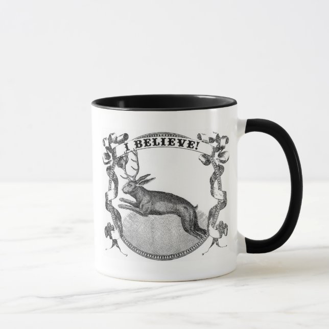 Tasse Je crois (Jackalope) (Droite)